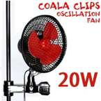 Wentylator mieszający oscylacyjny Clip Fan - 20W, fi 20cm z klipsem do słupka