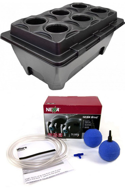 DWC OxyPot 70 L 6 roślin – system hydroponiczny 6 roślin, efektywna uprawa bez gleby