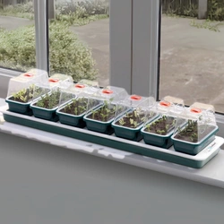 Propagator Garland podgrzewany na 7 mini tacek 76×18,5×15 cm 