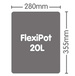 Doniczka Autopot 1Pot FlexiPot 18,9L