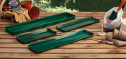 Taca na parapet Garland zielona 76x17.5xh3cm