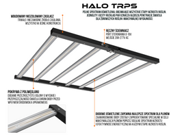 LAMPA LED HALO TRPS 360W – 2,7 µmol/J, Full Spectrum, 100×100 cm