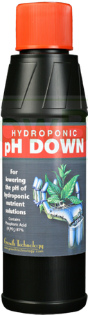 GrowthTechnology pH down 250 ml - Bardzo mocny, 81% idealny do hydroponiki