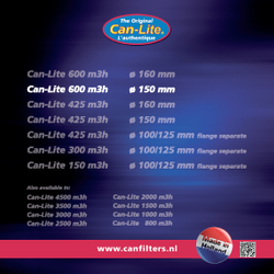 CAN Filters LITE 600-660m3 fi160mm