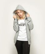 Original Full Zipped Hoodie Heather Grey