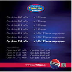 CAN Filters LITE 150m3 100/125 plastik