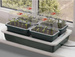 Propagator GARLAND do klonowania / sadzenia - 4 x mini szklarnie z podgrzewaczem 